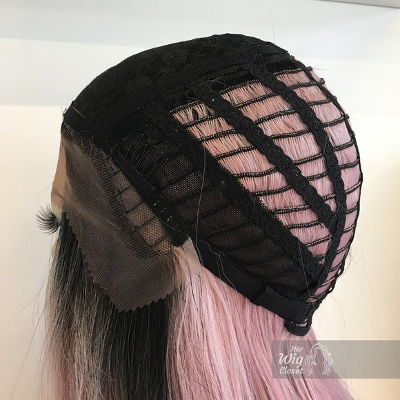 Pastel Pink Ombre Lace Front Wig | Ashley main image 7